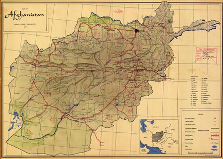 Afghanistan Topo Map 1965