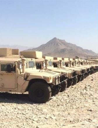 Vehicles Transferred to 215th ANA Crops in Helmand province, Afghanistan