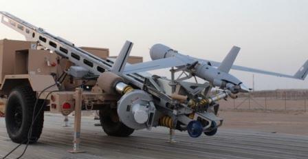 ScanEagle UAV on Launcher