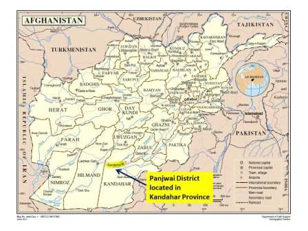 Map Location Panjwai District